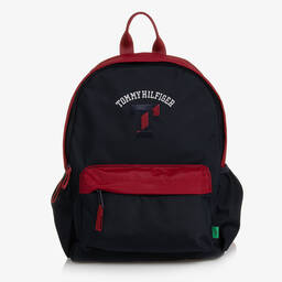 Tommy Hilfiger-Blue & Red Backpack (35cm) | Childrensalon Outlet