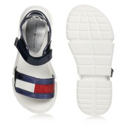 Tommy Hilfiger-Blue Velcro Sandals | Childrensalon Outlet