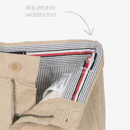 Tommy Hilfiger-بنطلون تشنيو قطن تويل لون بيج للأولاد | Childrensalon Outlet