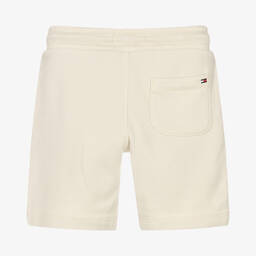 Tommy Hilfiger-طقم شورت قطن جيرسي لون بيج للأولاد | Childrensalon Outlet