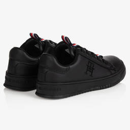 Tommy Hilfiger-Boys Black Logo Trainers | Childrensalon Outlet