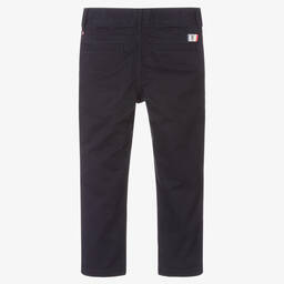 Tommy Hilfiger-Boys Blue Cotton Trousers | Childrensalon Outlet