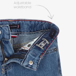 Tommy Hilfiger-Boys Blue Denim Logo Shorts | Childrensalon Outlet