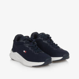 Tommy Hilfiger-حذاء جري شبكي أزرق للأولاد | Childrensalon Outlet