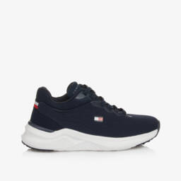 Tommy Hilfiger-حذاء جري شبكي أزرق للأولاد | Childrensalon Outlet