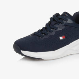 Tommy Hilfiger-حذاء جري شبكي أزرق للأولاد | Childrensalon Outlet