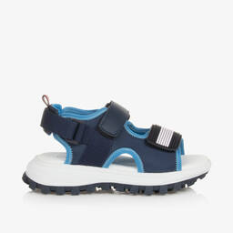 Tommy Hilfiger-Boys Blue Woven Flag Sandals | Childrensalon Outlet