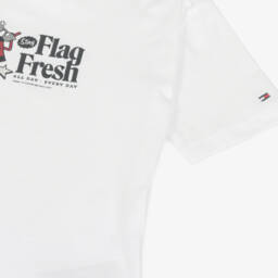Tommy Hilfiger-Boys Bright White Cotton Tee | Childrensalon Outlet