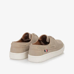 Tommy Hilfiger-Boys Classic Beige Boat Loafers | Childrensalon Outlet