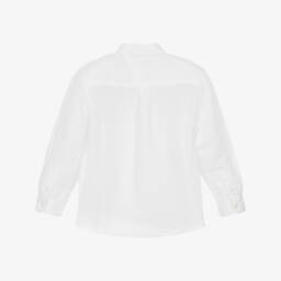 Tommy Hilfiger-Классическая белая рубашка с длинным рукавом для мальчиков | Childrensalon Outlet