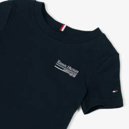 Tommy Hilfiger-Boys Classic Navy Cotton Tee | Childrensalon Outlet