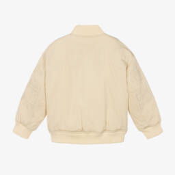 Tommy Hilfiger-Boys Cream Zip-Up Jacket | Childrensalon Outlet