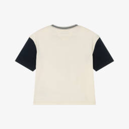 Tommy Hilfiger-تيشيرت قطن بلون كريمي للأولاد | Childrensalon Outlet