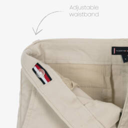 Tommy Hilfiger-Boys Creamy Cotton Waistband Shorts | Childrensalon Outlet