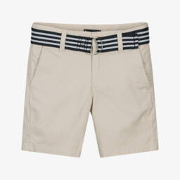 Tommy Hilfiger-Boys Creamy Cotton Waistband Shorts | Childrensalon Outlet