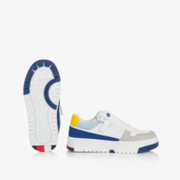 Tommy Hilfiger-Элегантные белые кеды из искусственной кожи для мальчиков | Childrensalon Outlet