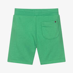Tommy Hilfiger-شورت قطن جيرسي لون أخضر للأولاد | Childrensalon Outlet