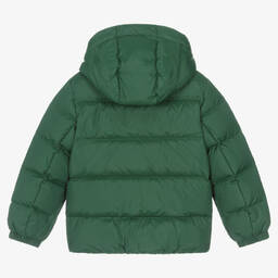 Tommy Hilfiger-Boys Green Down Padded Puffer Jacket | Childrensalon Outlet