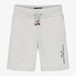 Tommy Hilfiger-Boys Grey Cotton Jersey Shorts | Childrensalon Outlet