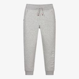 Tommy Hilfiger-جوغرز قطن جيرسي لون رمادي باهت للأولاد | Childrensalon Outlet