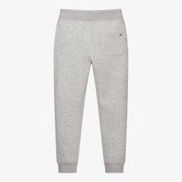 Tommy Hilfiger-جوغرز قطن جيرسي لون رمادي باهت للأولاد | Childrensalon Outlet