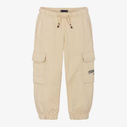 Tommy Hilfiger-Бежевые хлопковые брюки-карго для мальчиков | Childrensalon Outlet