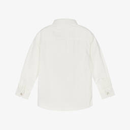 Tommy Hilfiger-قميص دنيم قطني عاجي للأولاد | Childrensalon Outlet