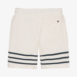 Tommy Hilfiger-Кремовые шорты из хлопкового джерси | Childrensalon Outlet
