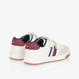 Tommy Hilfiger-Boys Ivory Velcro Trainers | Childrensalon Outlet