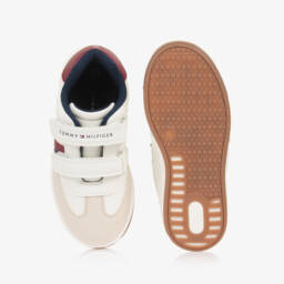 Tommy Hilfiger-Boys Ivory Velcro Trainers | Childrensalon Outlet