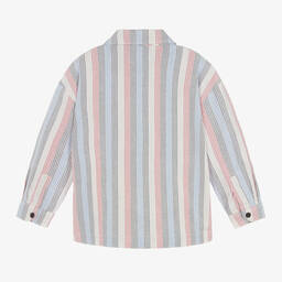 Tommy Hilfiger-Boys Multi-Stripe Oxford Cotton Shirt | Childrensalon Outlet