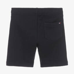 Tommy Hilfiger-Boys Navy Blue Cotton Jersey Logo Shorts | Childrensalon Outlet