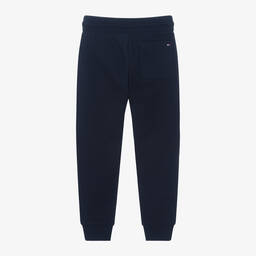 Tommy Hilfiger-Boys Navy Blue Cotton Joggers | Childrensalon Outlet