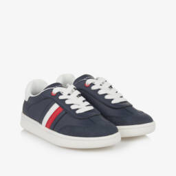 Tommy Hilfiger-Boys Navy Blue Lace-Up Kicks | Childrensalon Outlet