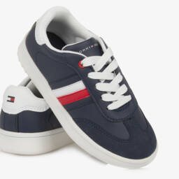 Tommy Hilfiger-Boys Navy Blue Lace-Up Kicks | Childrensalon Outlet