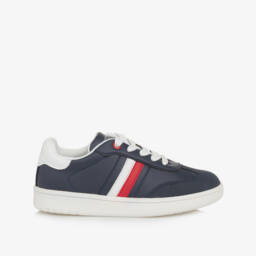 Tommy Hilfiger-Boys Navy Blue Lace-Up Kicks | Childrensalon Outlet