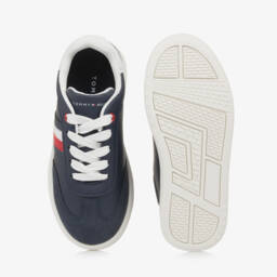Tommy Hilfiger-Boys Navy Blue Lace-Up Kicks | Childrensalon Outlet