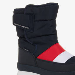 Tommy Hilfiger-بوت للثلج لون كحلي وأحمر للأولاد | Childrensalon Outlet
