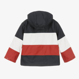 Tommy Hilfiger-Синяя куртка с капюшоном в стиле колор-блок | Childrensalon Outlet