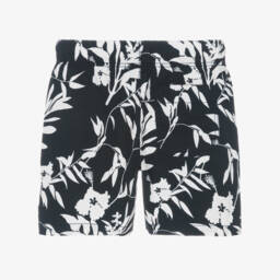 Tommy Hilfiger-Boys Navy Floral Cotton Shorts | Childrensalon Outlet