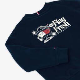 Tommy Hilfiger-Синий пуловер с графикой для мальчиков | Childrensalon Outlet