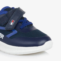 Tommy Hilfiger-Boys Navy Secure-Fit Sneakers | Childrensalon Outlet