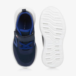 Tommy Hilfiger-Boys Navy Secure-Fit Sneakers | Childrensalon Outlet