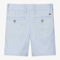 Tommy Hilfiger-Boys Pale Blue Cotton Chino Shorts | Childrensalon Outlet