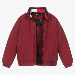 Tommy Hilfiger-Boys Red Padded Jacket | Childrensalon Outlet