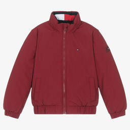 Tommy Hilfiger-Boys Red Padded Jacket | Childrensalon Outlet