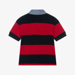Tommy Hilfiger-Boys Scarlet Banded Polo Top | Childrensalon Outlet