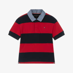 Tommy Hilfiger-Boys Scarlet Banded Polo Top | Childrensalon Outlet