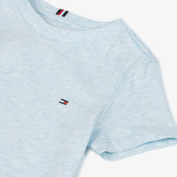 Tommy Hilfiger-Футболка из хлопка небесного цвета для мальчиков | Childrensalon Outlet