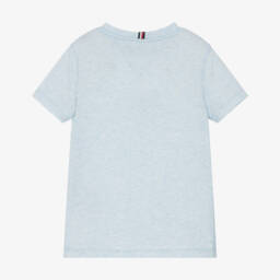 Tommy Hilfiger-Футболка из хлопка небесного цвета для мальчиков | Childrensalon Outlet